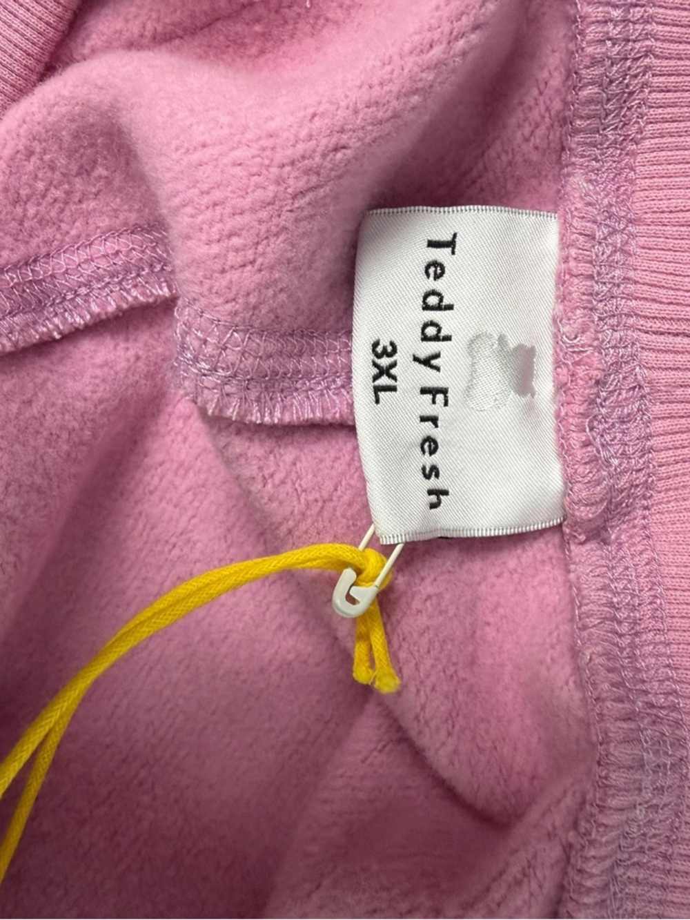 Teddy Fresh Pink Fleece Jogger Sweatpants 3XL NWT - Picture 5 of 6